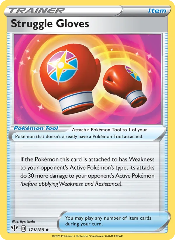 Struggle Gloves - Darkness Ablaze Pokemon Card