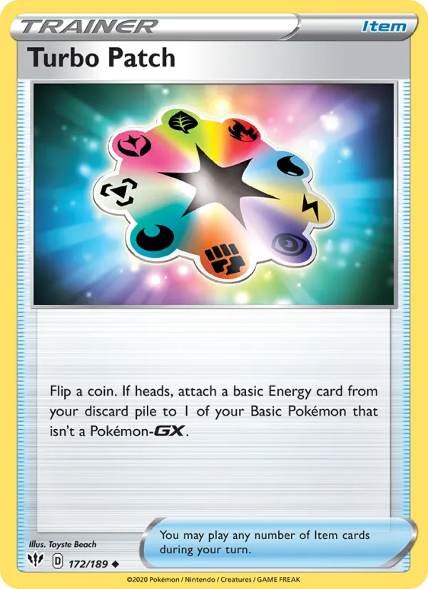 Turbo Patch - Darkness Ablaze Pokemon Card