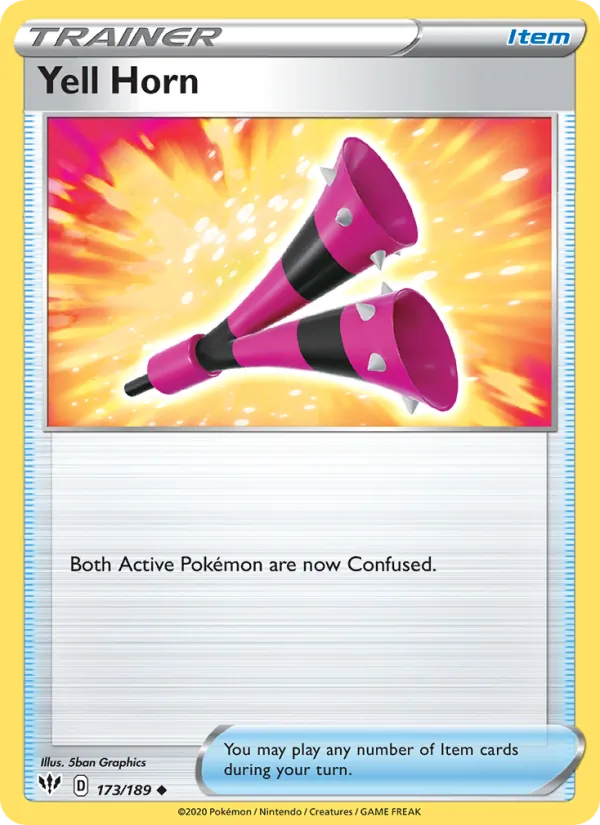 Yell Horn - Darkness Ablaze Pokemon Card