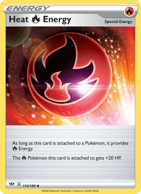 Heat Fire Energy - Darkness Ablaze Pokemon Card