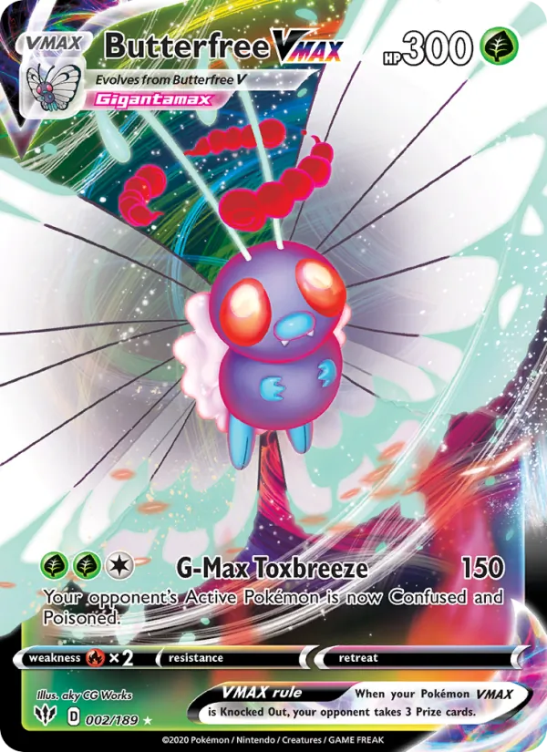 Butterfree VMAX - Darkness Ablaze Pokemon Card