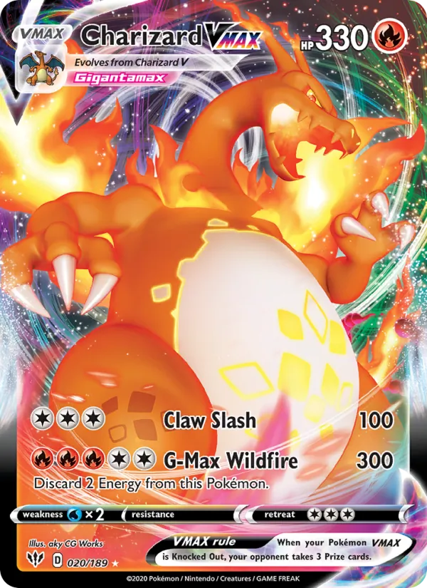 Charizard VMAX - Darkness Ablaze Pokemon Card
