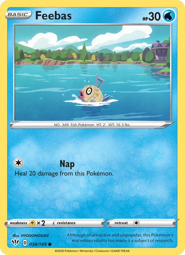 Feebas - Darkness Ablaze Pokemon Card