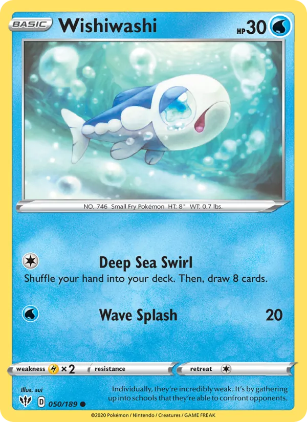 Wishiwashi - Darkness Ablaze Pokemon Card
