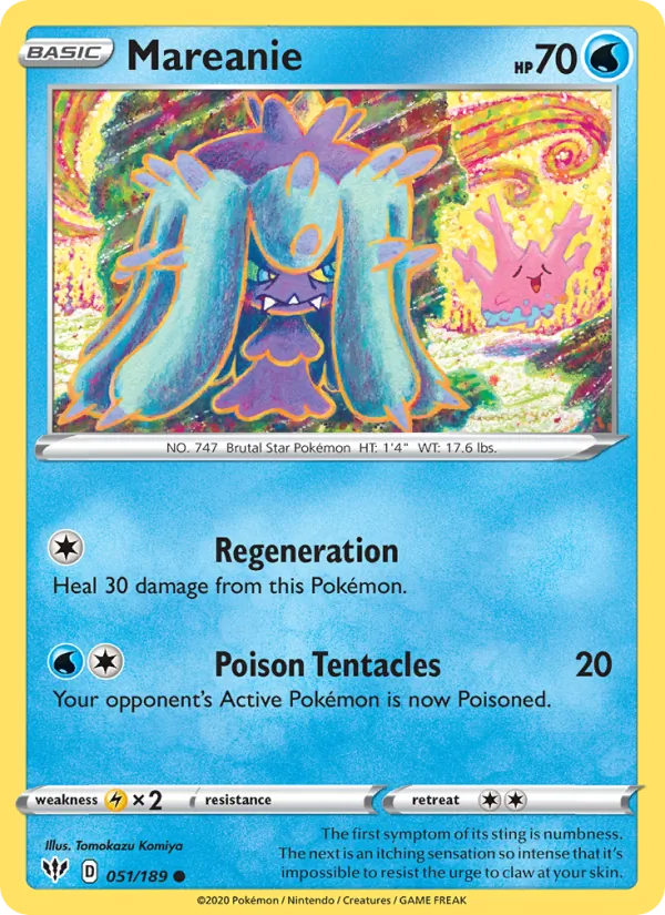 Mareanie - Darkness Ablaze Pokemon Card