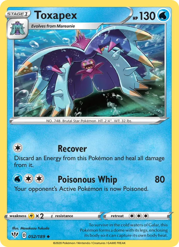 Toxapex - Darkness Ablaze Pokemon Card