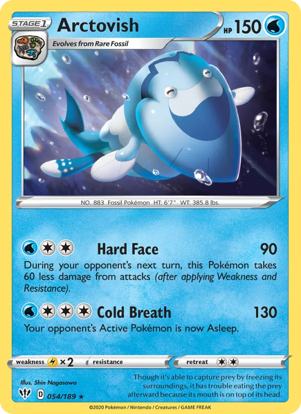 Arctovish - Darkness Ablaze Pokemon Card