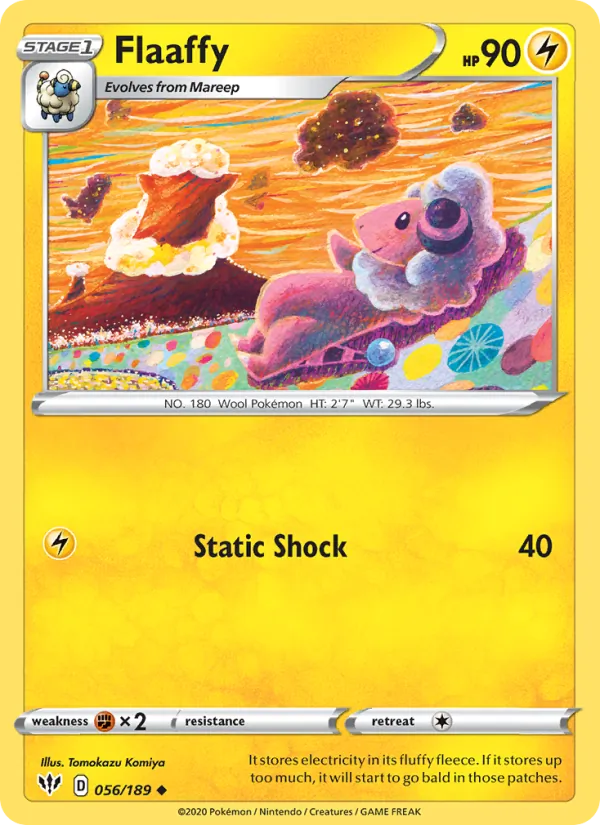 Flaaffy - Darkness Ablaze Pokemon Card