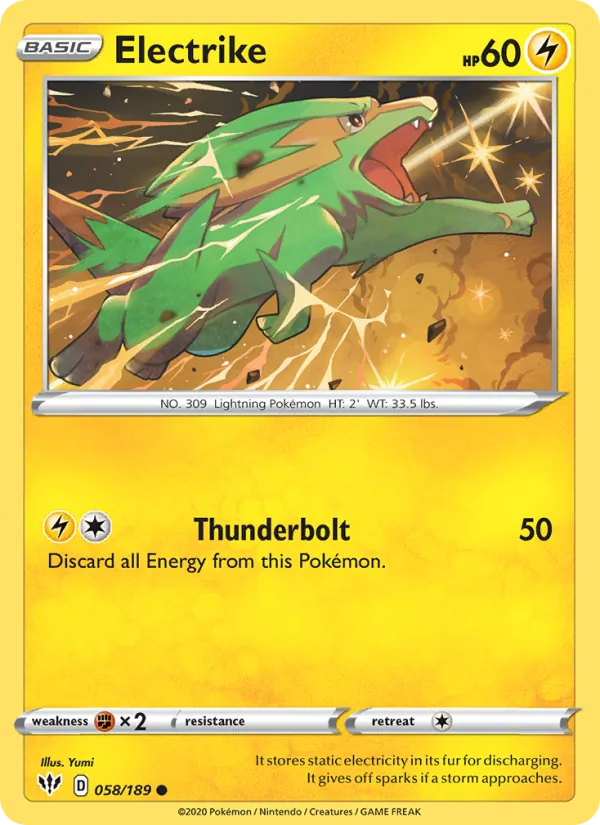 Electrike - Darkness Ablaze Pokemon Card