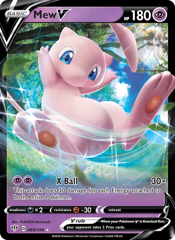 Mew V - Darkness Ablaze Pokemon Card