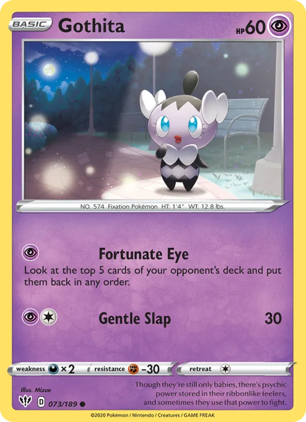 Gothita - Darkness Ablaze Pokemon Card