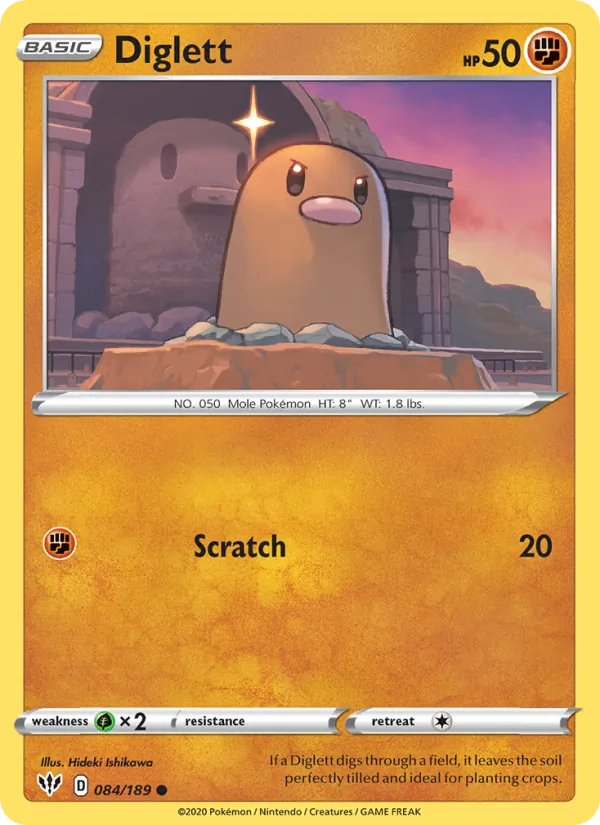 Diglett - Darkness Ablaze Pokemon Card