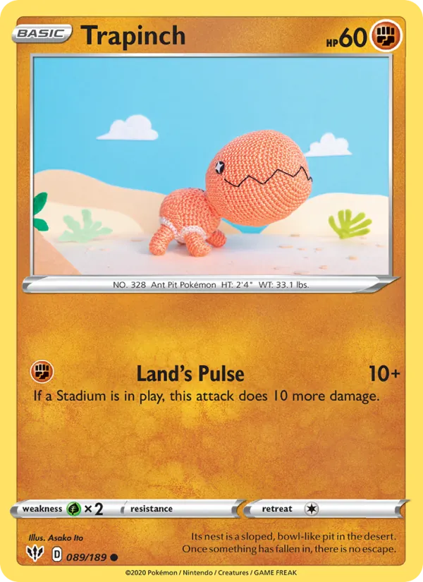 Trapinch - Darkness Ablaze Pokemon Card