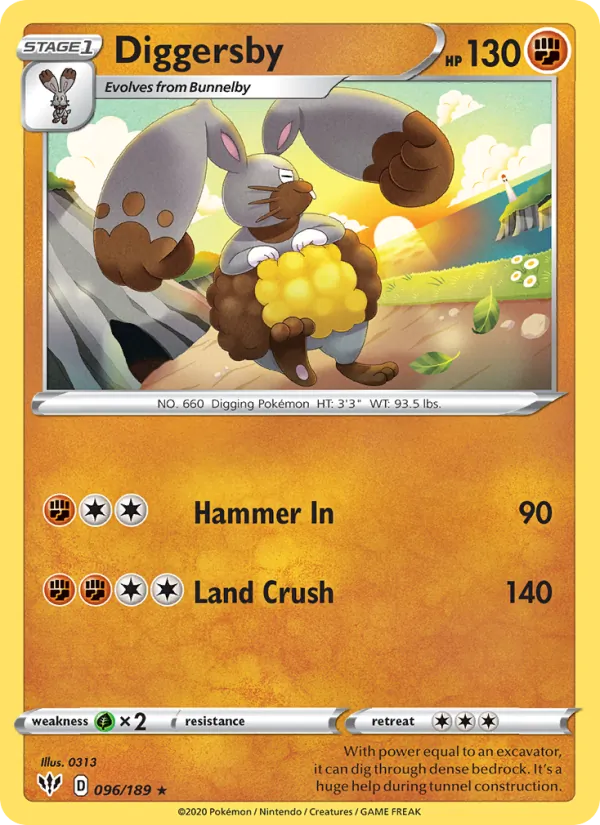 Diggersby - Darkness Ablaze Pokemon Card