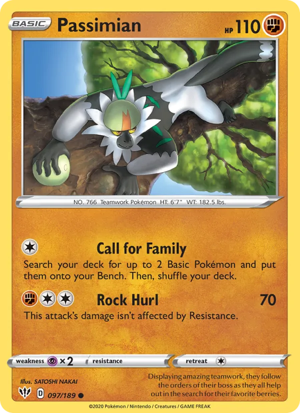 Passimian - Darkness Ablaze Pokemon Card