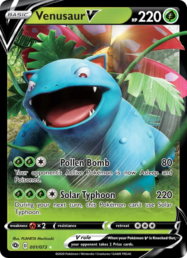 Venusaur V - Champion's Path Pokemon Card