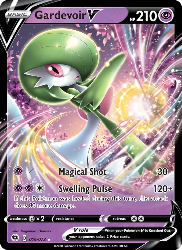 Gardevoir V - Champion's Path Pokemon Card