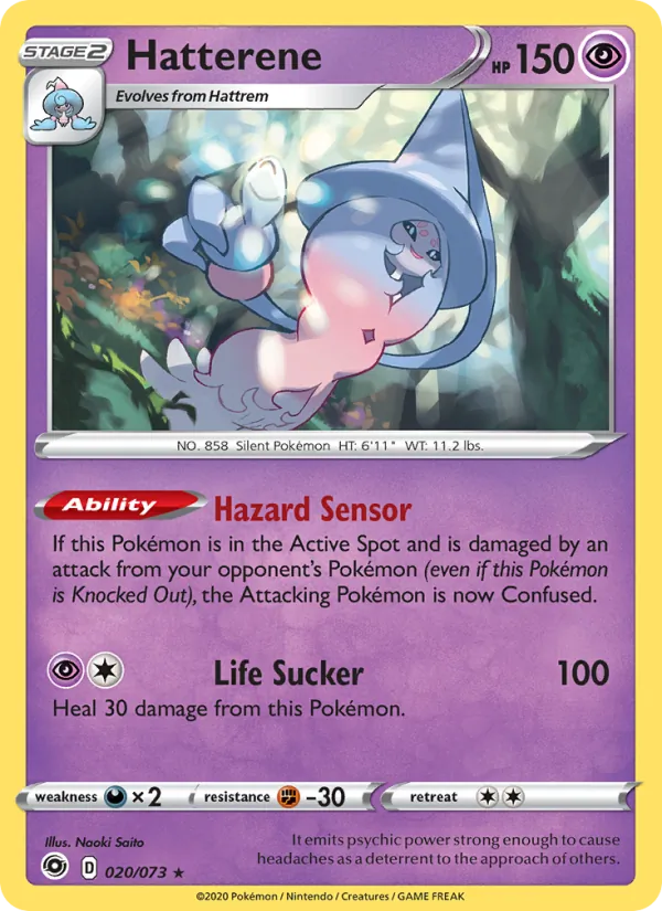 Hatterene - Champion's Path Pokemon Card
