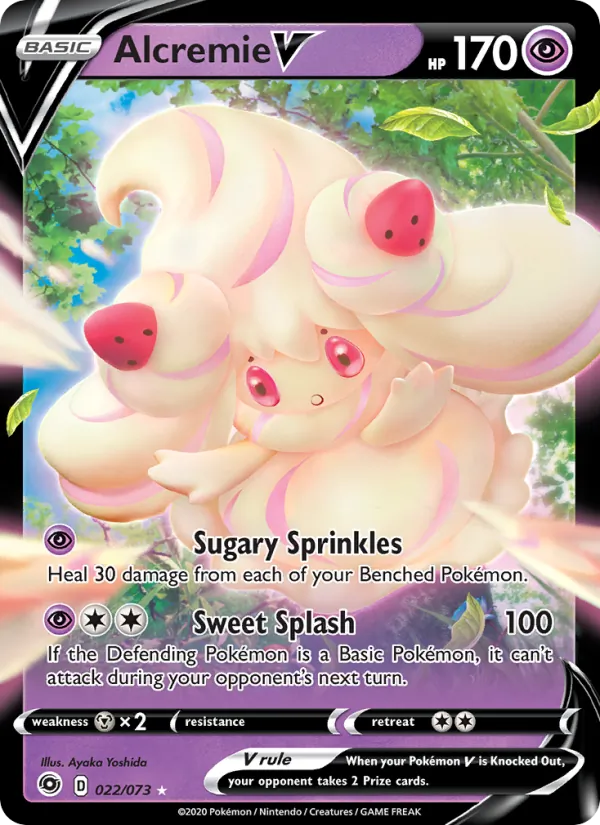 Alcremie V - Champion's Path Pokemon Card