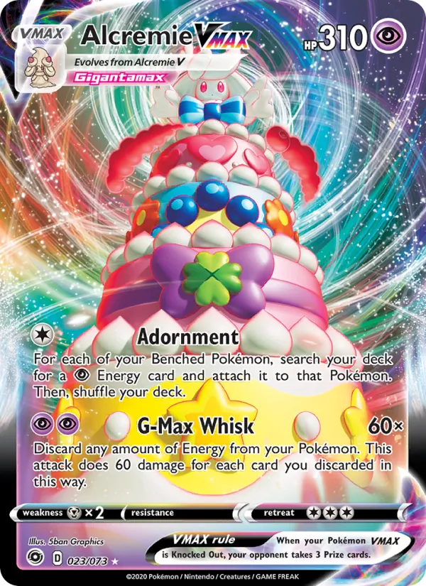 Alcremie VMAX - Champion's Path Pokemon Card