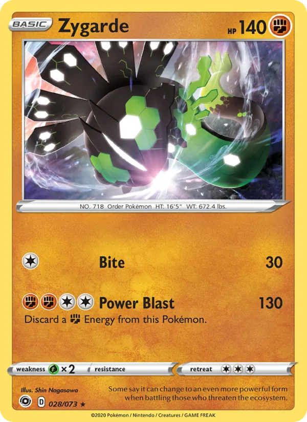 Zygarde - Champion's Path Pokemon Card