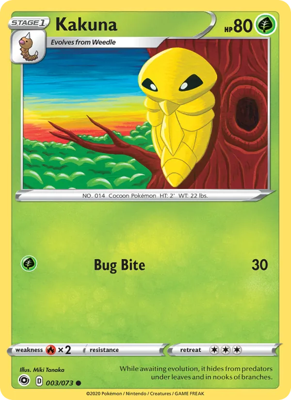 Kakuna - Champion's Path Pokemon Card