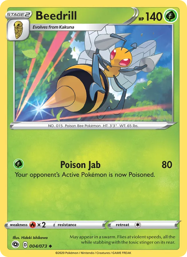 Beedrill - Champion's Path Pokemon Card