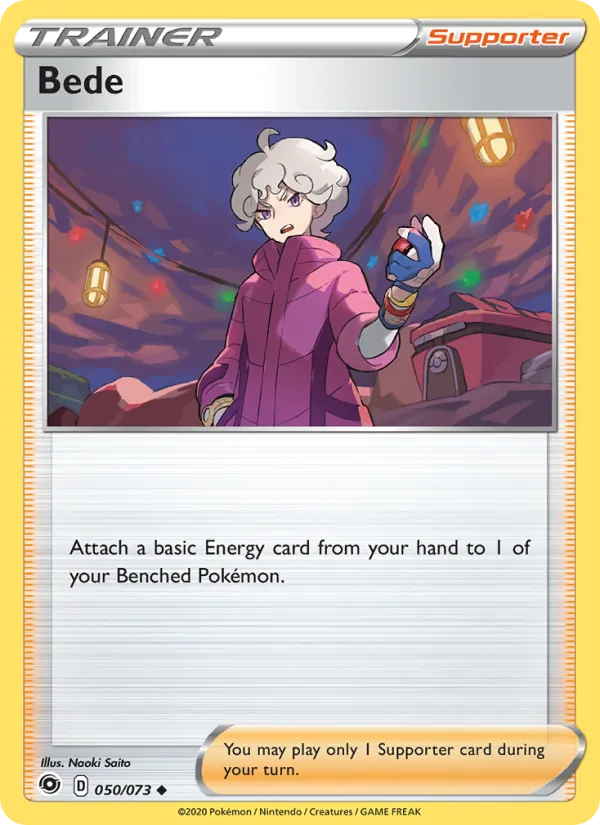 Bede - Champion's Path Pokemon Card