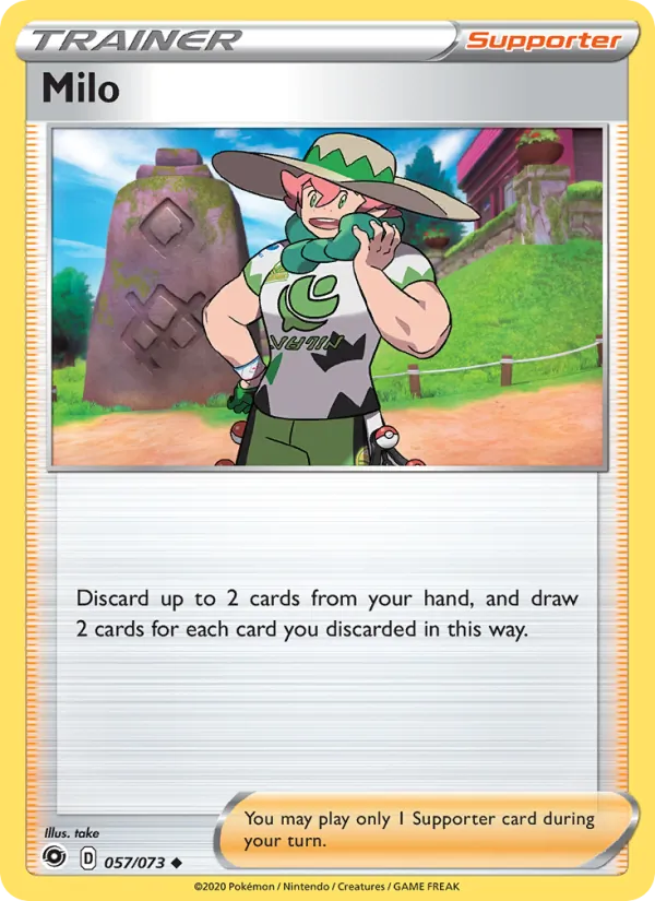 Milo - Champion's Path Pokemon Card