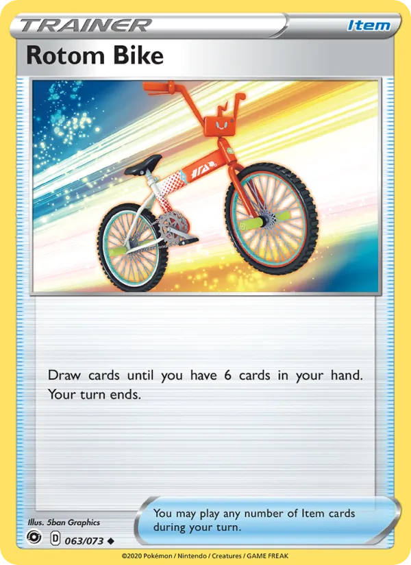 Rotom Bike - Champion's Path Pokemon Card