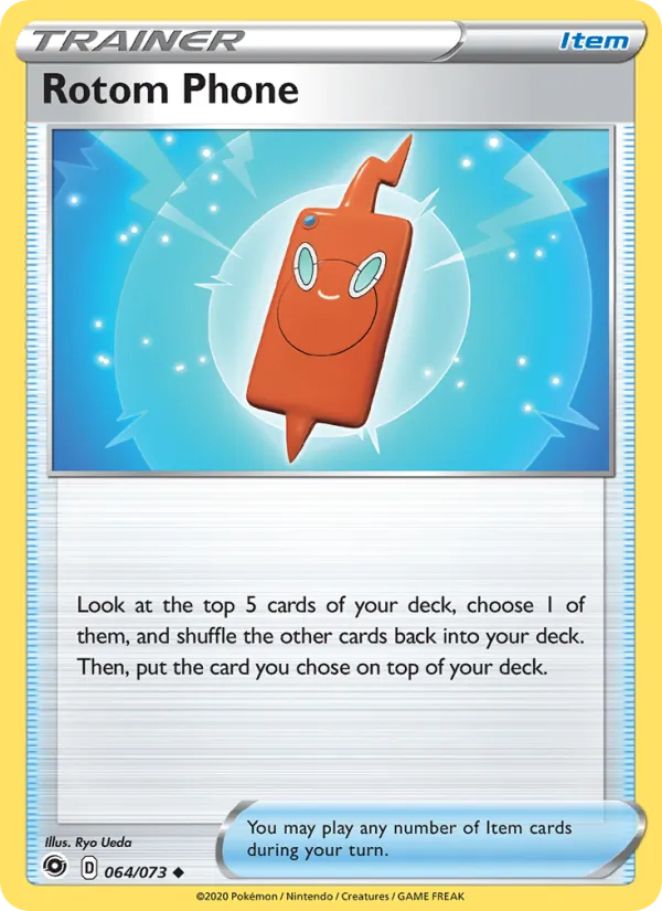 Rotom Phone - Champion's Path Pokemon Card