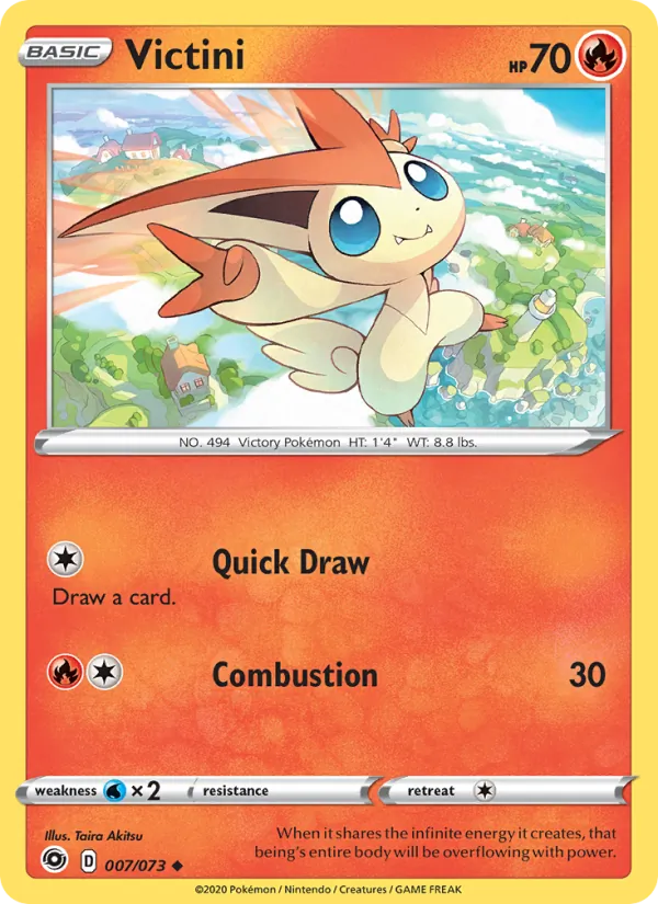 Victini - Champion's Path Pokemon Card