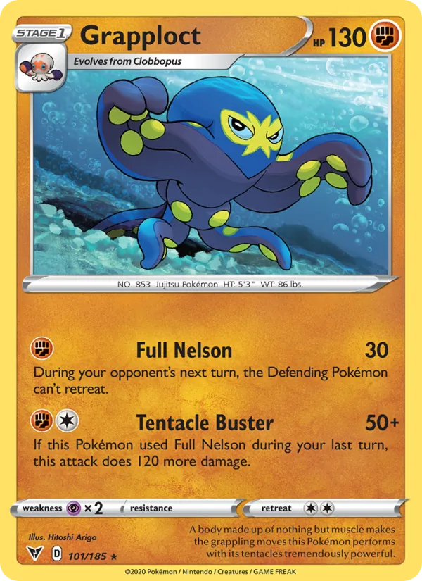 Grapploct - Vivid Voltage Pokemon Card