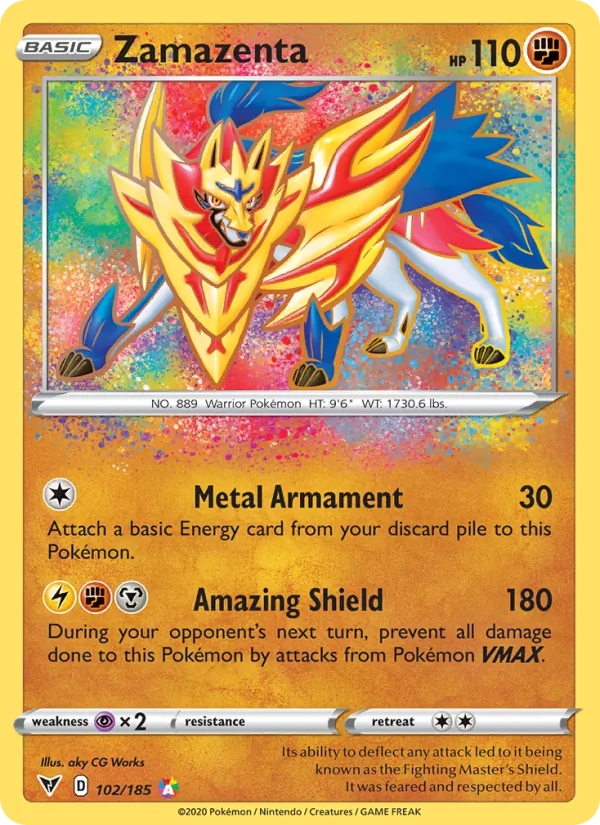 Zamazenta - Vivid Voltage Pokemon Card