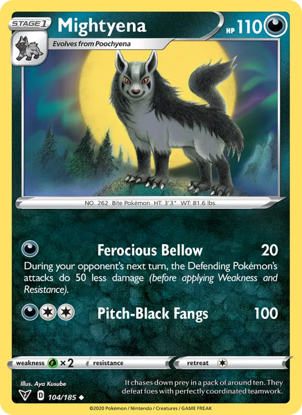 Mightyena - Vivid Voltage Pokemon Card