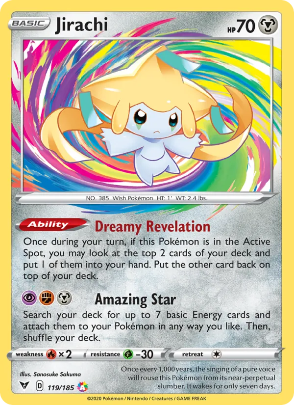 Jirachi - Vivid Voltage Pokemon Card