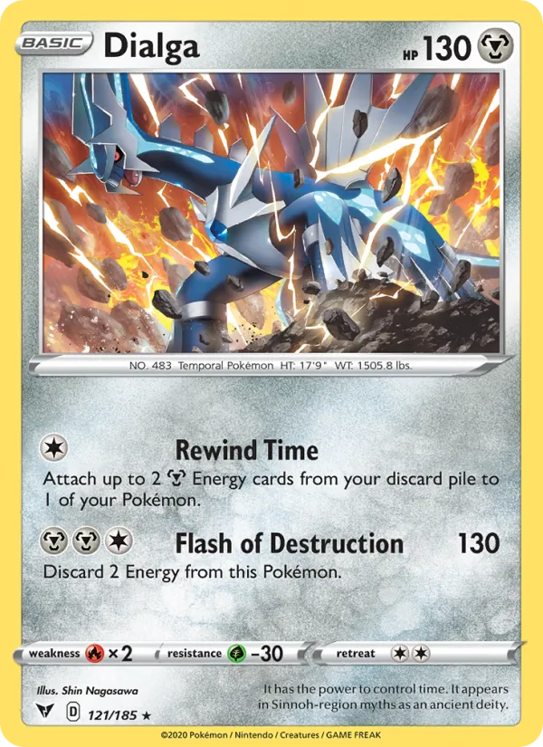 Dialga - Vivid Voltage Pokemon Card