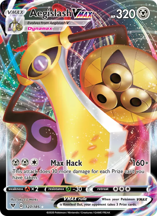 Aegislash VMAX - Vivid Voltage Pokemon Card
