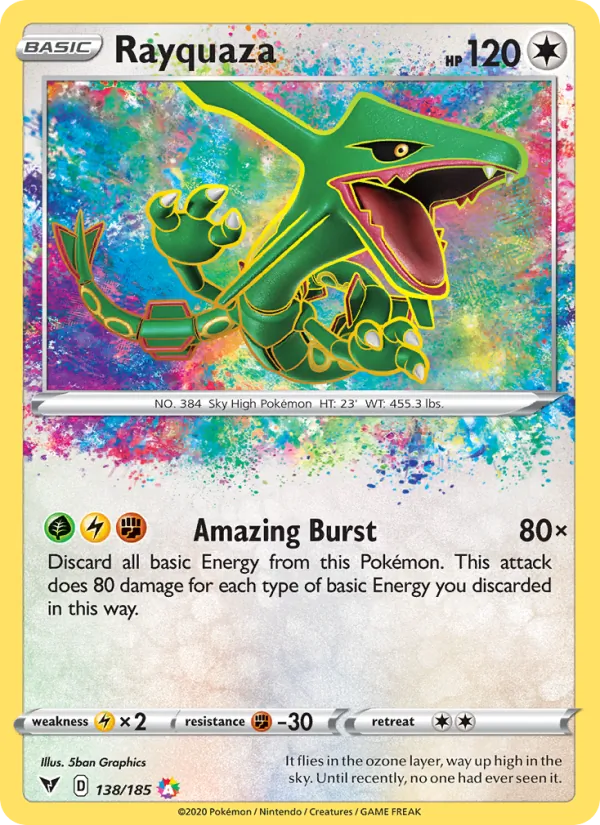 Rayquaza - Vivid Voltage Pokemon Card