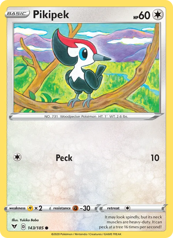 Pikipek - Vivid Voltage Pokemon Card