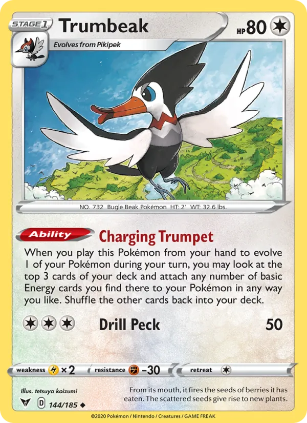 Trumbeak - Vivid Voltage Pokemon Card