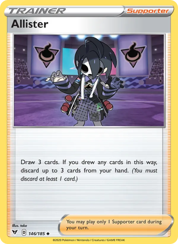 Allister - Vivid Voltage Pokemon Card