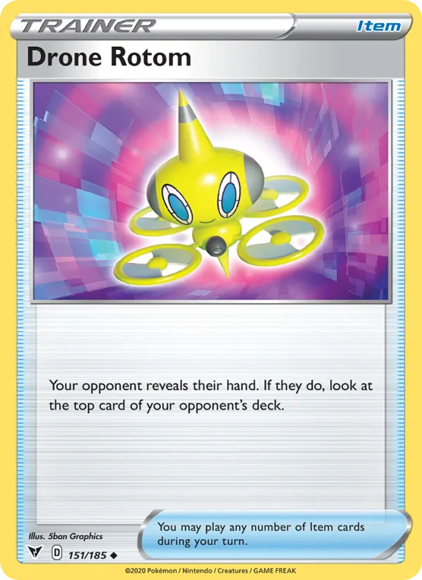 Drone Rotom - Vivid Voltage Pokemon Card