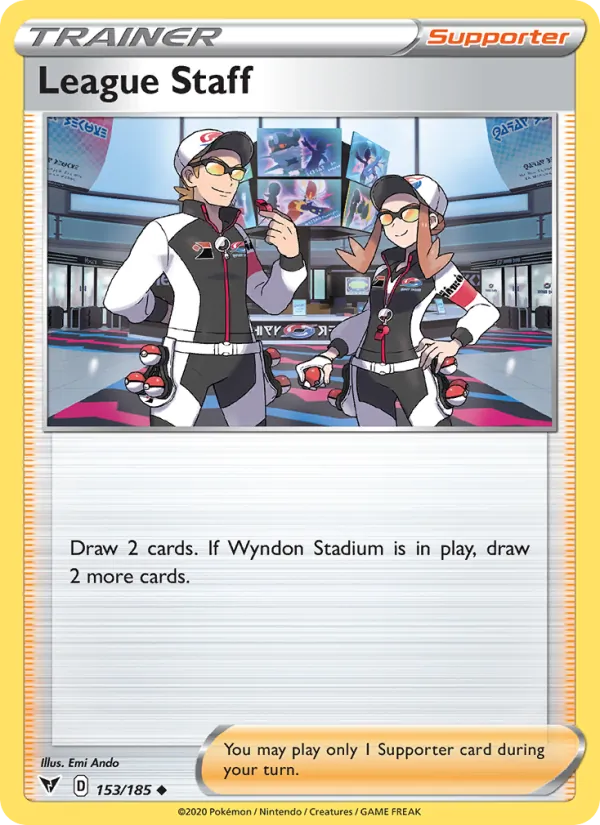 League Staff - Vivid Voltage Pokemon Card