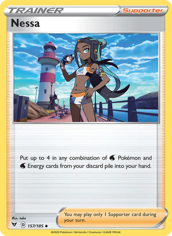 Nessa - Vivid Voltage Pokemon Card