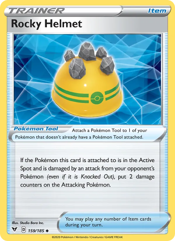 Rocky Helmet - Vivid Voltage Pokemon Card