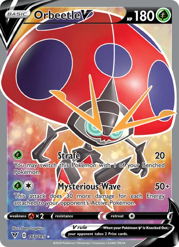 Orbeetle V - Vivid Voltage Pokemon Card