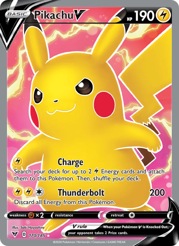 Pikachu V - Vivid Voltage Pokemon Card