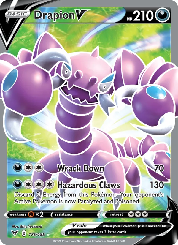 Drapion V - Vivid Voltage Pokemon Card