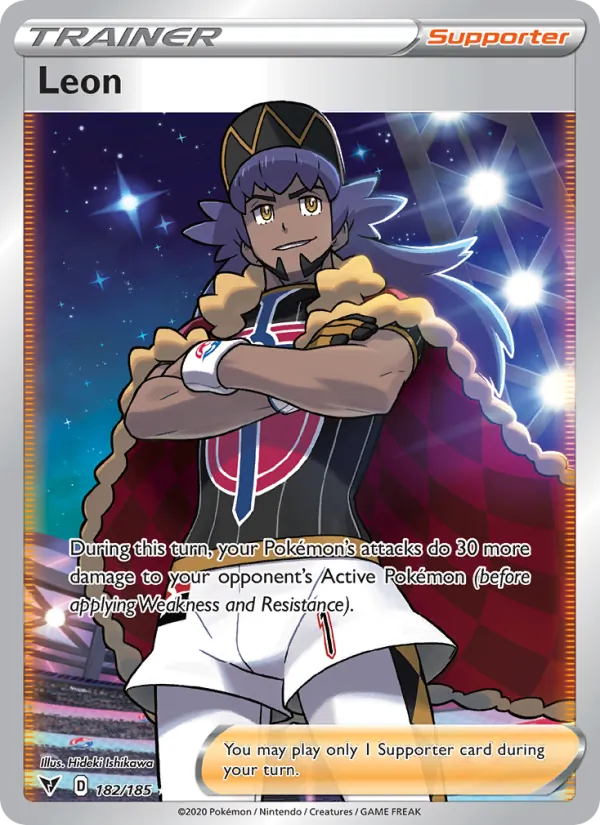 Leon - Vivid Voltage Pokemon Card